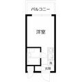 祖師谷シティハウス ３０５ ワンルームの間取り図