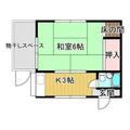 広島市南区 西本浦町（広島駅） 1階 １Kの間取り図