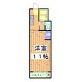 シュール西院 6階 １Kの間取り図
