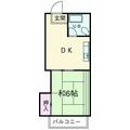 旭町ビル ３０２ １DKの間取り図