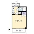 レジデンス初台 3階 １Kの間取り図