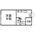 プラザＡＫ １０２ １Kの間取り図