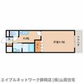 静岡市葵区 柚木（東静岡駅） 2階 １Kの間取り図