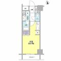 コンフォリア新宿御苑Ⅱ 4階 ワンルームの間取り図