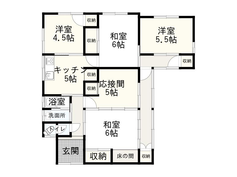 Matsusaka City, Uichigaku Town (Matsusaka Station), Single-story building, 5K