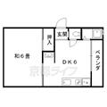 コーポ早河 ２０２ １DKの間取り図
