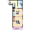 Ｂｅｒｇ（ベルク）　当社管理物件 3階 １DKの間取り図