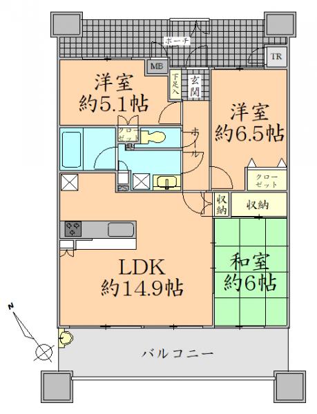 アットホーム ナイスパークフィールド小鶴新田 12階 ３ｌｄｋ 仙台市宮城野区の中古マンション マンション購入の情報