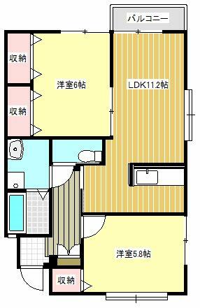 アットホーム フォルトゥーナ花畑 ２０２ ２ｌｄｋ 提供元 西日本産業 株 久留米市の賃貸アパート