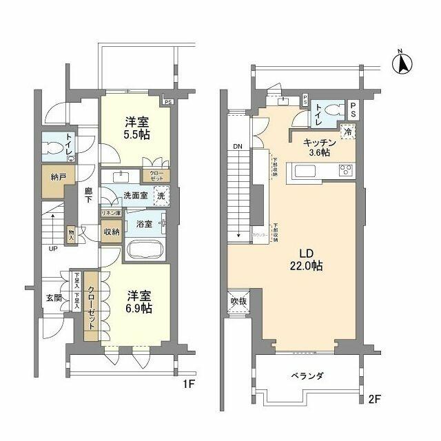 アットホーム 世田谷区 瀬田２丁目 二子玉川駅 ０００４０ ２ｌｄｋ 提供元 ハウスコム 株 自由が丘 店 世田谷区の賃貸テラスハウス