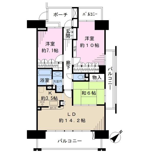 アットホーム】千葉みなとパークハウス壱番館 13階 3LDK