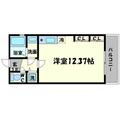 大阪市西区 靱本町２丁目（阿波座駅） 11階 ワンルームの間取り図