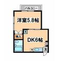新宿区 北新宿２丁目（中野坂上駅） 1階 １DKの間取り図