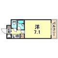 神戸市灘区 弓木町５丁目（六甲道駅） 5階 １Kの間取り図