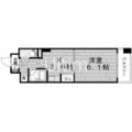 エスリード京都河原町第３ 11階 １DKの間取り図