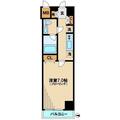 ヴィルフォーレ新宿 ５０７ １Kの間取り図
