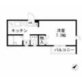 北区 中十条１丁目（東十条駅） 2階 ワンルームの間取り図