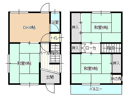 Kobe City, Suma Ward, Myohoji, Kuchinokawa (near Myohoji Station), 2-story building, 3DK &mdash; photo 1