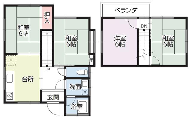 Kurihara Higashi 2-chome, Onomichi City (near Onomichi Station) 2-story building, 4DK &mdash; photo 1