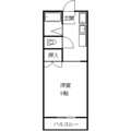 コーポ清水 203 １Kの間取り図
