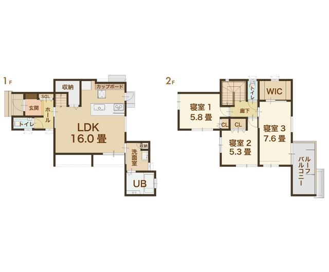 大分市 大字神崎（西大分駅） 2階建 ３ＬＤＫ