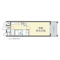 大阪市中央区 松屋町住吉（松屋町駅） 10階 １Kの間取り図