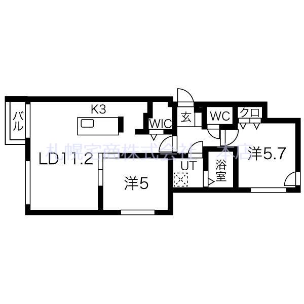 アットホーム カームヒルズ ２０１ ２ｌｄｋ 提供元 札幌宅商 株 本店 札幌市清田区の賃貸マンション