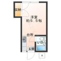 メゾンＭⅡ ２０２ ワンルームの間取り図