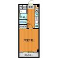 キャンパスメゾン（学生用） 3階 １Kの間取り図