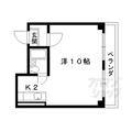 ＳＡＫＩＺＯ　ＶＩＬＬＡ甘露町 ５０１ １Kの間取り図