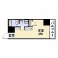 グランドゥール鴨池 ０３０２ ワンルームの間取り図