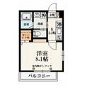目白台ウィング ２０１ １Kの間取り図
