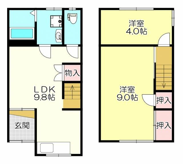 アットホーム 志紀町２丁目テラスハウス ２ｄｋ 提供元 ｙ ｓエステート 株 ホームメイトｆｃ 小阪店 八尾市の賃貸テラスハウス