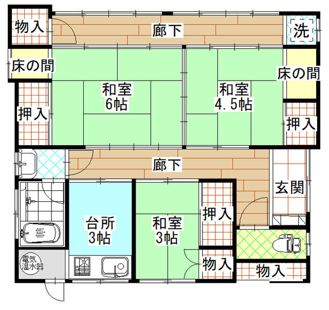 Higashinorisue-cho, Onomichi City (near Shin-Onomichi Station) Single-story house, 3K &mdash; photo 1