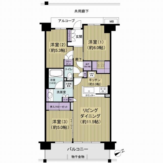 アットホーム シャリエ柏たなかステーションヴィラ 5階 ３ｌｄｋ 柏市の中古マンション マンション購入の情報