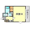 みなみハイツ ２０２ １Kの間取り図