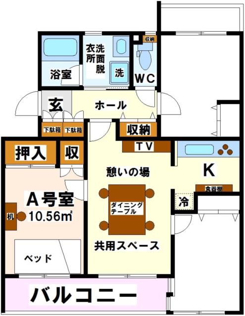 アットホーム view crest シェアハウス 201a 1k 提供元 株 レントハウス 府中店 府中市の賃貸マンション