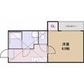 アイビス白壁 1階 １Kの間取り図
