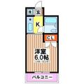 フレックスイン上原 ２０３ １Kの間取り図