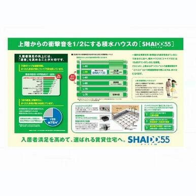 【シャイド55】上階から聞こえてくる生活音を低減する、高遮音床システム『シャイド』先進の技術で快適…