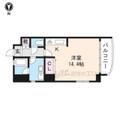 京都市上京区 新烏丸通下切通シ上る新烏丸頭町（丸太町駅） 1階 ワンルームの間取り図