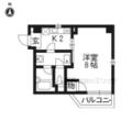 京都市中京区 堀川通夷川下る九町目（二条城前駅） 1階 １Kの間取り図