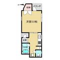 大田区 大森東２丁目（大森町駅） 1階 １Kの間取り図