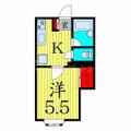 パレーシャル鈴木 ２０２ １Kの間取り図