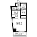 ＥＬＣ．加賀 3階 ワンルームの間取り図