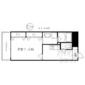 烏丸アネックスⅡ ８１２ １Kの間取り図