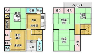 アットホーム】柏原市 国分本町5丁目（河内国分駅） 2階建 5DK
