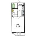 メゾン中野弥生町 ３０２ １Kの間取り図