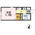 ブランドール 1階 １Kの間取り図