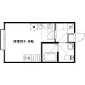 サフィール霞ヶ丘 １０２ ワンルームの間取り図